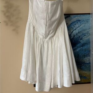 Francesca's Collections Strapless White Dress